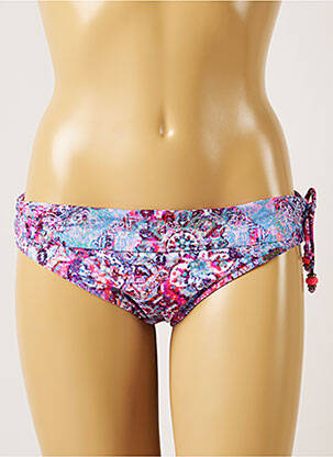 Bas de maillot de bain imprimé fantaisie culotte bleu BANANA MOON femme
