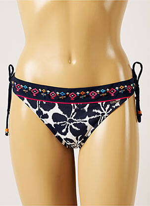Bas de maillot de bain imprimé tie and dye bikini bleu BANANA MOON femme