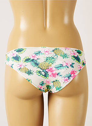 Bas de maillot de bain imprimé tie and dye culotte beige BANANA MOON femme