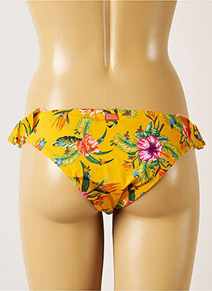 Bas de maillot de bain imprimé tie and dye culotte jaune BANANA MOON femme