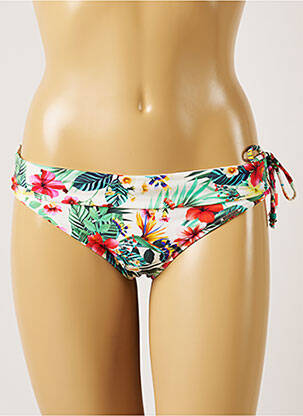 Bas de maillot de bain imprimé tie and dye culotte beige BANANA MOON femme