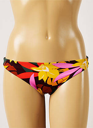 Bas de maillot de bain imprimé tie and dye culotte jaune BANANA MOON femme