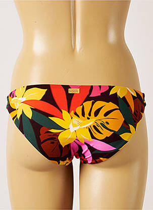 Bas de maillot de bain imprimé tie and dye culotte jaune BANANA MOON femme