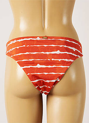 Bas de maillot de bain effet matière satinée culotte orange BANANA MOON femme
