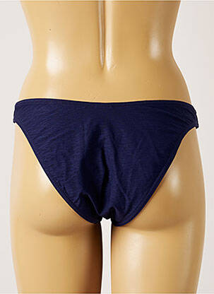 Bas de maillot de bain tissage texturé culotte bleu BANANA MOON femme