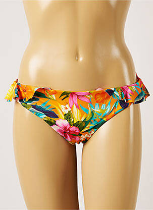 Bas de maillot de bain imprimé tie and dye culotte orange BANANA MOON femme