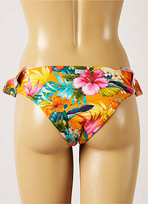 Bas de maillot de bain imprimé tie and dye culotte orange BANANA MOON femme