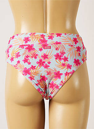 Bas de maillot de bain imprimé fleurs culotte bleu BANANA MOON femme