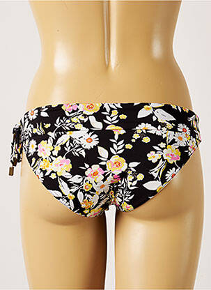 Bas de maillot de bain imprimé fleurs culotte noir BANANA MOON femme
