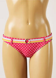 Bas de maillot de bain effet matière satinée culotte rose BANANA MOON femme