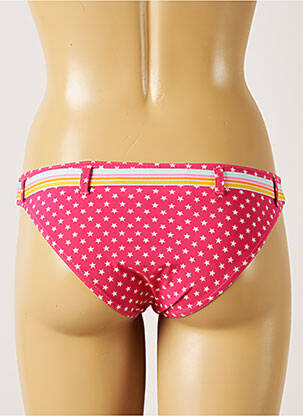 Bas de maillot de bain effet matière satinée culotte rose BANANA MOON femme