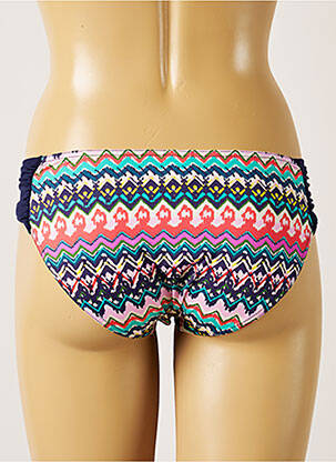 Bas de maillot de bain imprimé fantaisie culotte bleu LIVIA femme