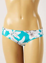 Bas de maillot de bain imprimé fleurs culotte bleu LIVIA femme