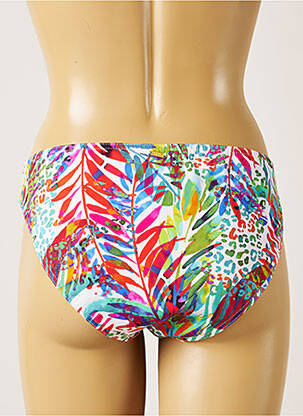 Bas de maillot de bain imprimé tie and dye culotte rouge LIVIA femme