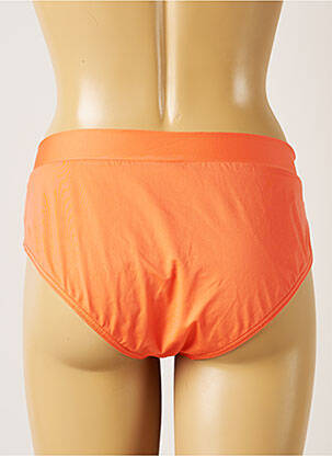 Bas de maillot de bain effet matière satinée culotte orange LIVIA femme
