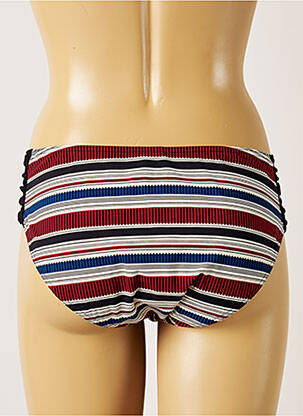 Bas de maillot de bain effet matière satinée culotte beige LIVIA femme
