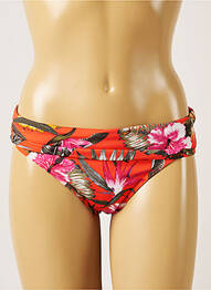 Bas de maillot de bain imprimé tie and dye culotte orange LIVIA femme
