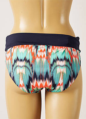 Bas de maillot de bain imprimé fantaisie culotte bleu LIVIA femme