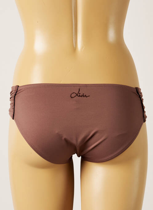 Bas de maillot de bain marron LIVIA pour femme