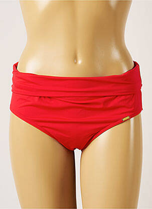 Bas de maillot de bain stretch culotte rouge LIVIA femme