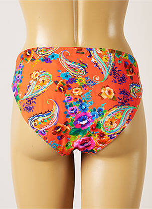 Bas de maillot de bain stretch culotte orange LIVIA femme