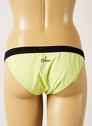 Bas de maillot de bain stretch culotte vert LIVIA femme