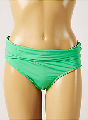 Bas de maillot de bain stretch culotte vert LIVIA femme