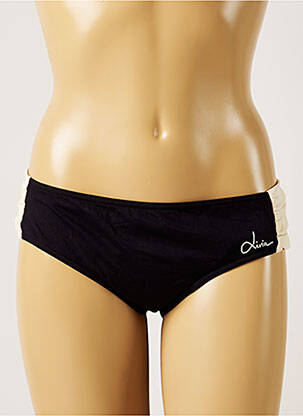 Bas de maillot de bain stretch culotte noir LIVIA femme