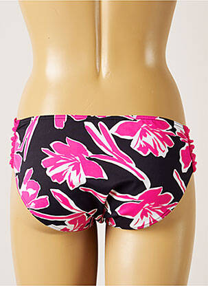 Bas de maillot de bain imprimé fleurs culotte rose LIVIA femme