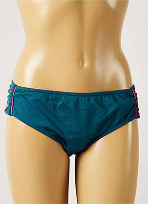 Bas de maillot de bain stretch culotte vert LIVIA femme