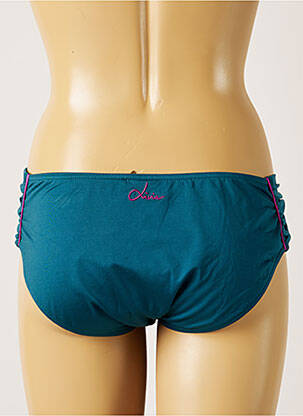 Bas de maillot de bain stretch culotte vert LIVIA femme