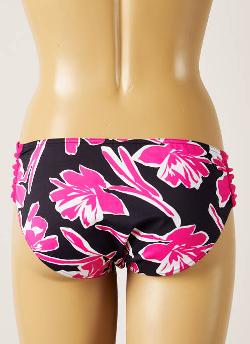 Bas de maillot de bain imprimé fleurs culotte bleu LIVIA femme