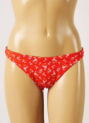 Bas de maillot de bain imprimé fleurs culotte orange BANANA MOON femme