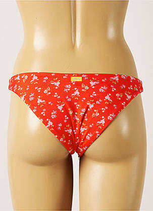 Bas de maillot de bain imprimé fleurs culotte orange BANANA MOON femme