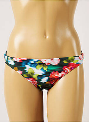 Bas de maillot de bain imprimé fleurs culotte vert BANANA MOON femme