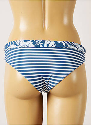 Bas de maillot de bain effet matière satinée culotte bleu BANANA MOON femme