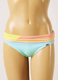 Bas de maillot de bain effet matière satinée culotte bleu BANANA MOON femme
