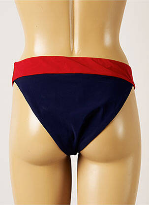 Bas de maillot de bain effet matière satinée culotte bleu BANANA MOON femme