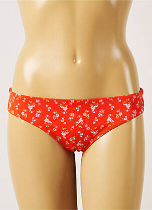Bas de maillot de bain imprimé fleurs culotte orange BANANA MOON femme