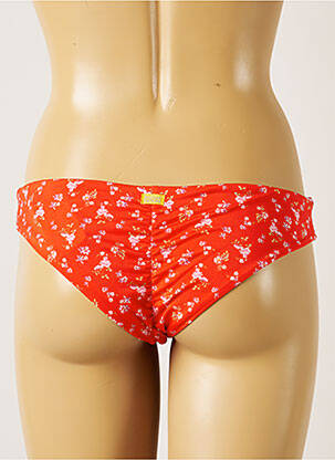Bas de maillot de bain imprimé fleurs culotte orange BANANA MOON femme
