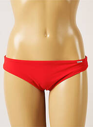 Bas de maillot de bain effet matière satinée culotte rouge BANANA MOON femme