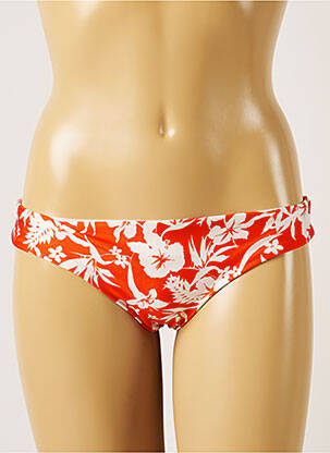 Bas de maillot de bain imprimé fleurs culotte orange BANANA MOON femme