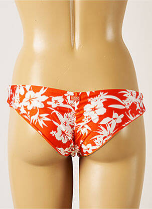 Bas de maillot de bain imprimé fleurs culotte orange BANANA MOON femme
