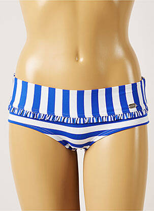 Bas de maillot de bain micro fibres culotte bleu BANANA MOON femme