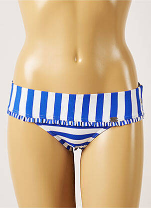 Bas de maillot de bain micro fibres culotte bleu BANANA MOON femme