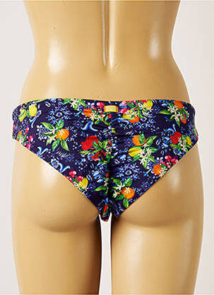 Bas de maillot de bain imprimé fantaisie culotte bleu BANANA MOON femme