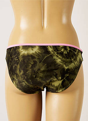 Bas de maillot de bain imprimé fantaisie culotte vert BANANA MOON femme