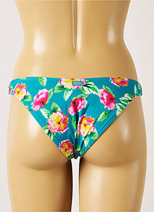Bas de maillot de bain imprimé fleurs culotte bleu BANANA MOON femme