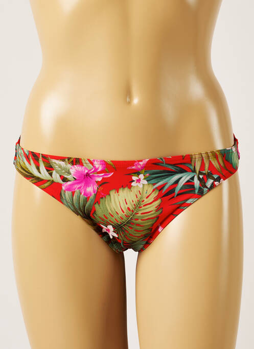 Bas de maillot de bain imprimé fleurs culotte vert BANANA MOON femme