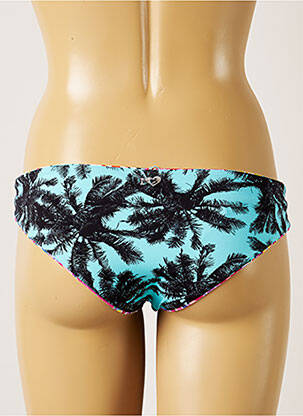 Bas de maillot de bain tissage satiné culotte bleu BANANA MOON femme